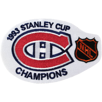1993 NHL Stanley Cup Finals Champions Montreal Canadiens Haabs Patch 