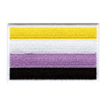 Non-Binary Pride Flag Patch LGBTQ+ Embroidered Iron On 