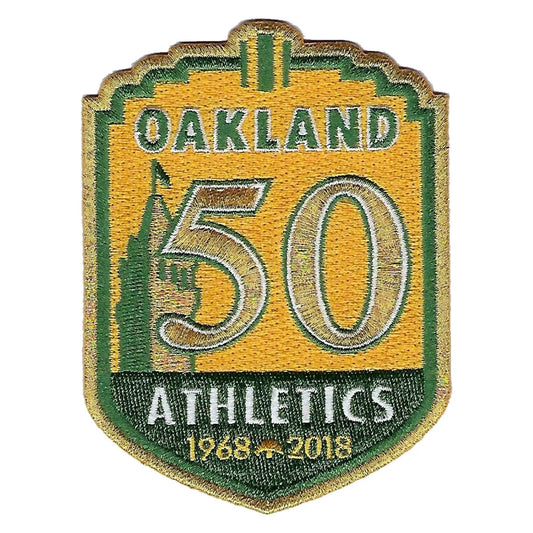 2018 Oakland A's Athletics 50th Anniversary Patch 