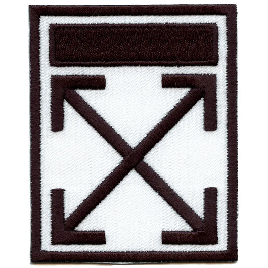 Crossing Arrows Box Logo Iron On Patch 