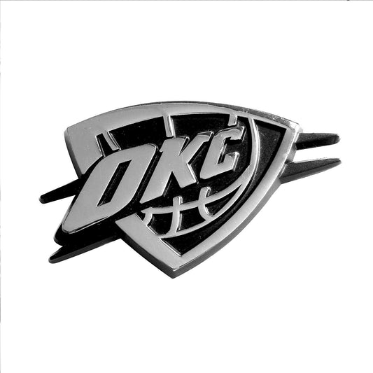 Oklahoma City Thunder Solid Metal Chrome Plated Car Auto Emblem 