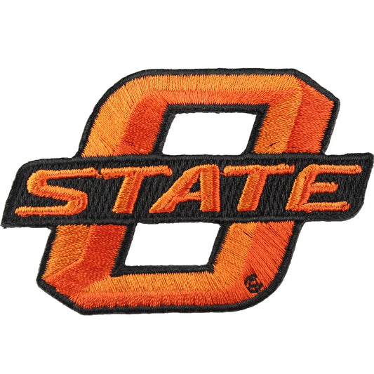 Oklahoma State Cowboys 'O State' Logo Iron On Embroidered Patch 