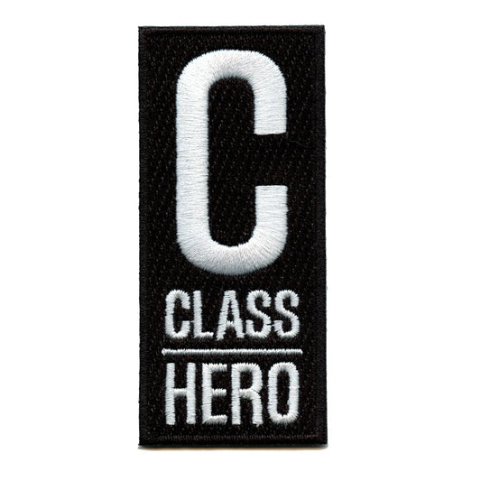 One Punch Man Anime C-Class Hero Embroidered Iron On Patch 