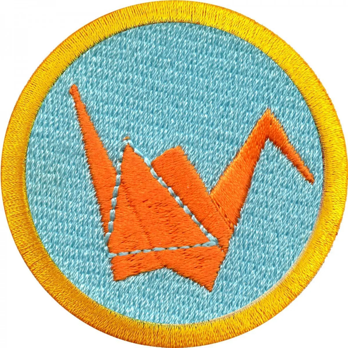 Origami Scout Merit Badge Embroidered Iron-on Patch 