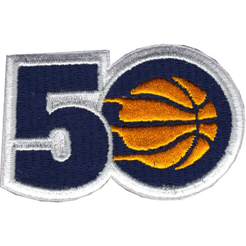 2017 Official NBA Indiana Pacers 50th Anniversary Small Jersey Patch 