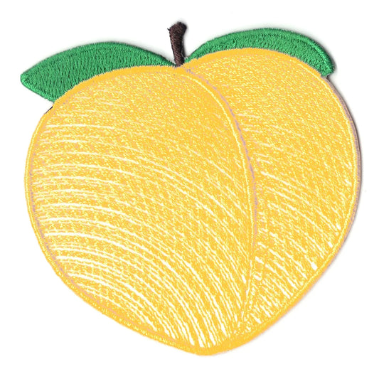 Peach Logo Iron On Patch 