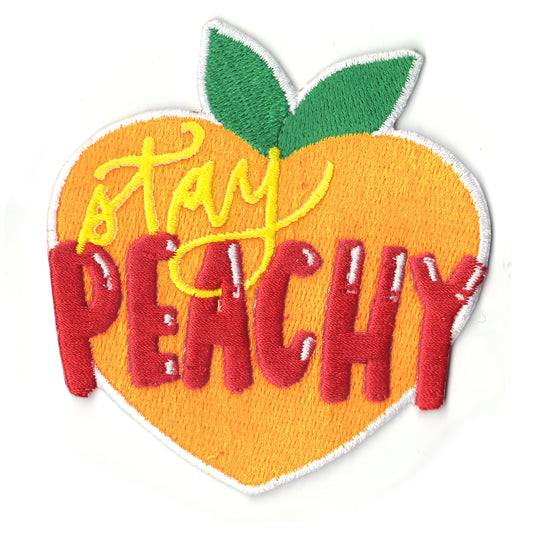 Stay Peachy Iron on Patch 
