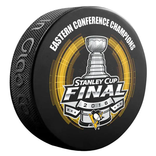 2016 NHL Eastern Conference Champions Pittsburgh Penguins Puck (Sherwood) 