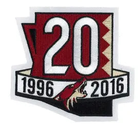 2017 Official Arizona Coyotes 20th Anniversary Jersey Patch 