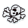 Skull On Pile Of Bones Iron On Embroidered Patch 