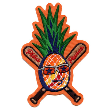 Houston Baseball Player Parody "La Pina" Power Pineapple Embroidered Iron on Patch 