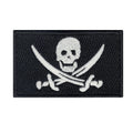 Pirates Flag Glow In Dark Iron On Patch