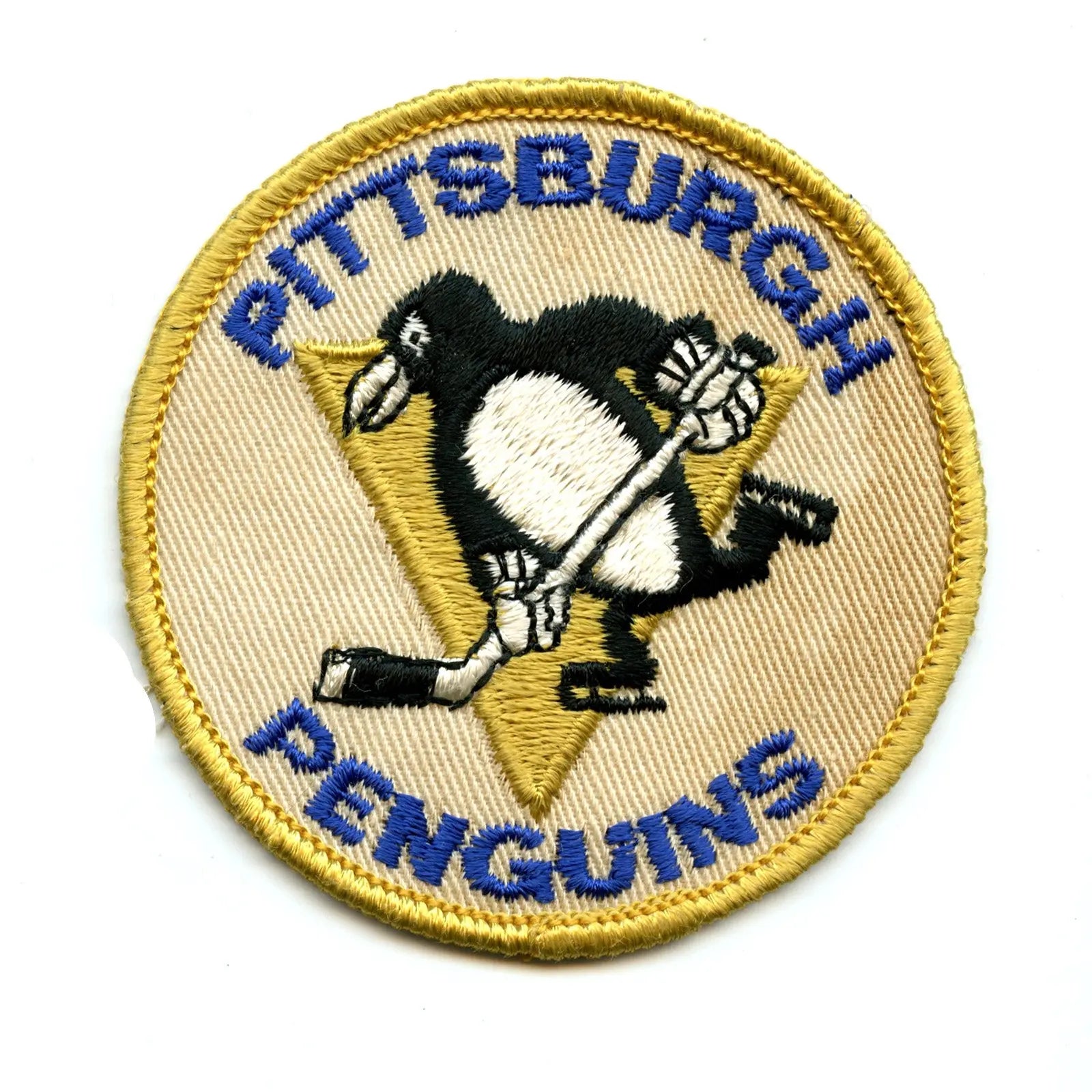 1970'S Pittsburgh Penguins NHL Hockey Vintage Round Team Logo Patch 