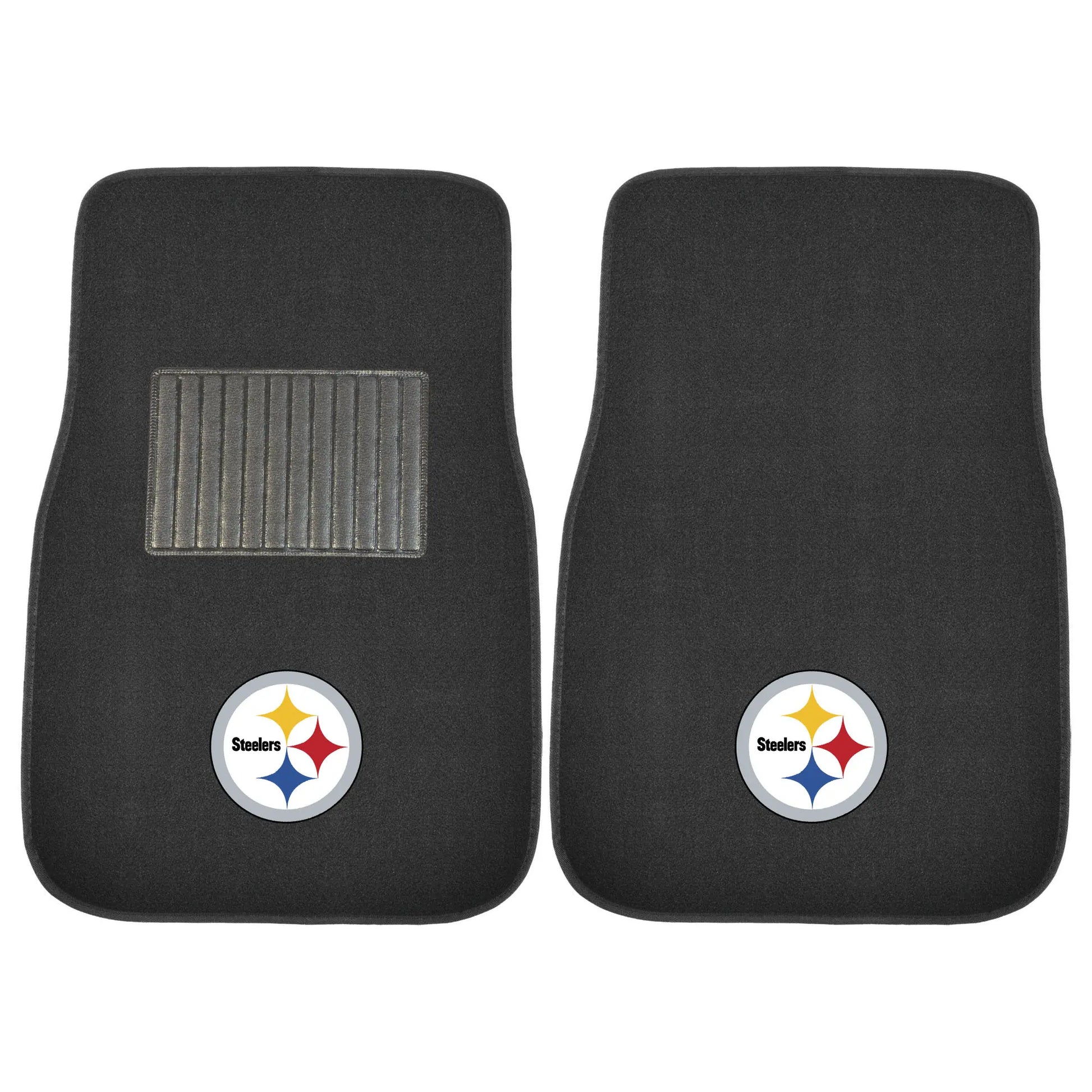 Pittsburgh Steelers 2-Piece 17 in. x 25.5 in. Carpet Embroidered Car Mat 