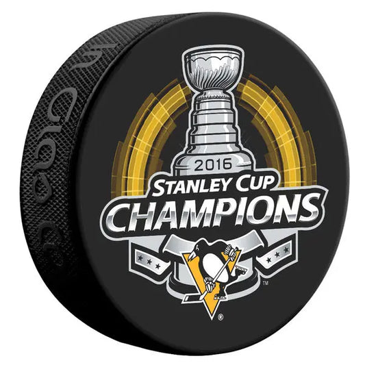 2016 NHL Stanley Cup Finals Champions Pittsburgh Penguins Puck Sherwood 