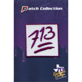 Houston 713 Purple Emoji Iron On Patch