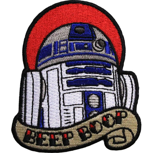 Star Wars Official R2-D2 'Beep Boop' Iron On Patch 