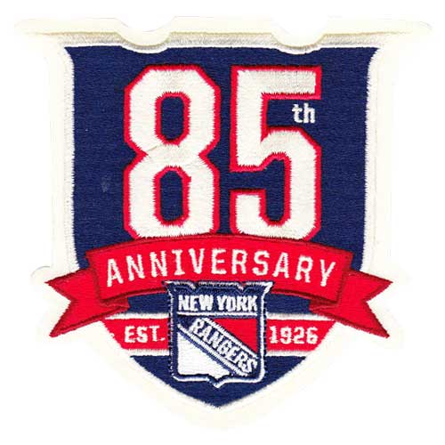 2010-11 New York Rangers 85th Anniversary Jersey Patch 