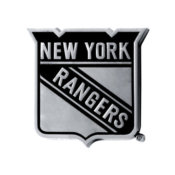 New York Rangers Auto Metal Emblem Chrome 