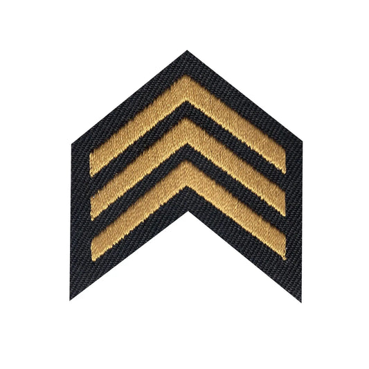 Sergeant Iron On Embroidered Patch 