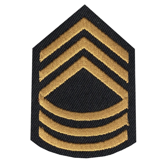 Master Sergeant Iron On Embroidered Patch 