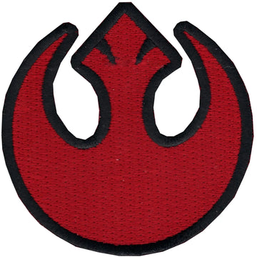 Star Wars Justice Rebel Forces Crest Logo Iron On Patch (Black Border) 
