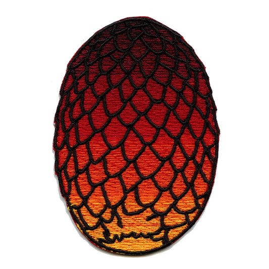 Red Dragon Egg Iron On Patch 
