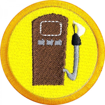 Refueling Wilderness Scout Merit Badge Iron on Patch 