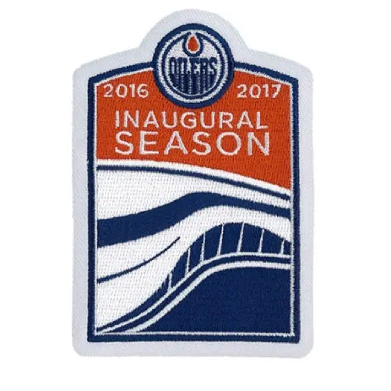 2016 Official Edmonton Oilers Inaugural Season At Rogers Place Jersey Patch