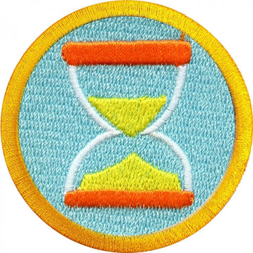 Time Management Scout Merit Badge Embroidered Iron-on Patch 