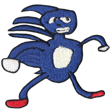 Sanic Embroidered Iron on Patch 