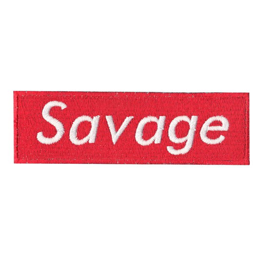 Savage Embroidered Iron On Patch 