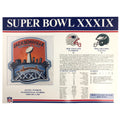 2005 NFL Super Bowl XXXIX Logo Willabee & Ward Patch (New England Patriots vs. Philadelphia Eagles) 