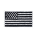 United States of America USA Embroidered Army Flag Tactical Patch Black and White