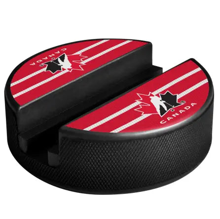 Team Canada Phone Device Hockey Puck Holder 
