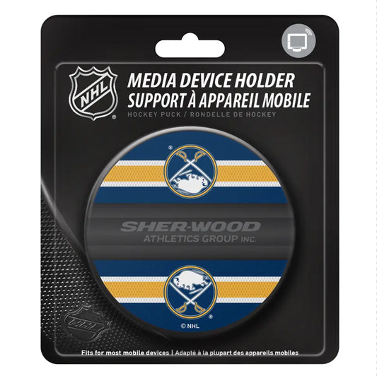 Buffalo Sabres Phone Device Hockey Puck Holder 