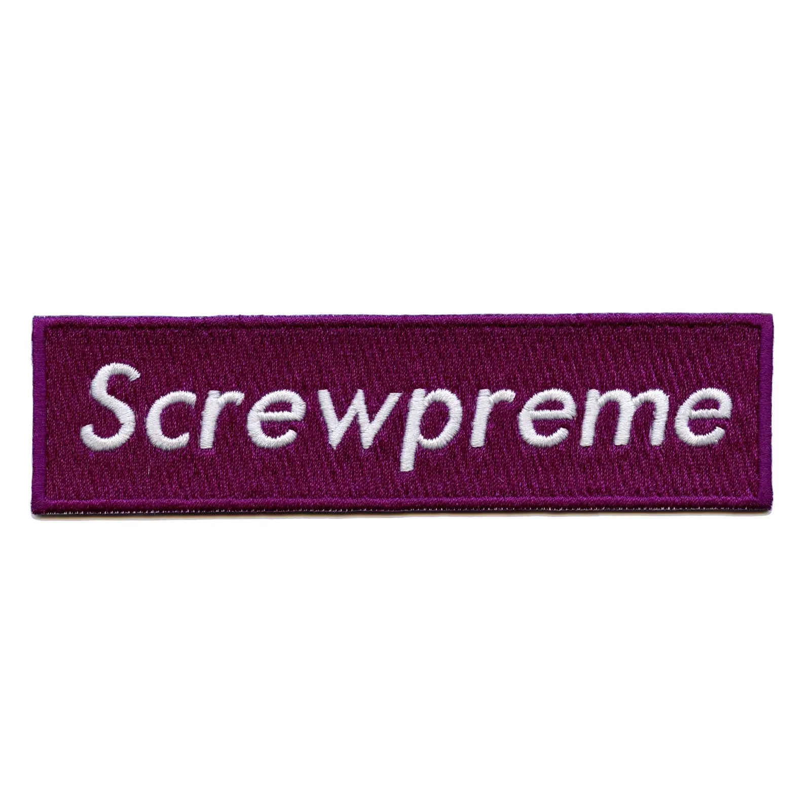 Houston Screwpreme Purple Box Logo Iron On Patch 
