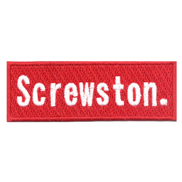 Houston Screwston Red Box Iron On Patch 