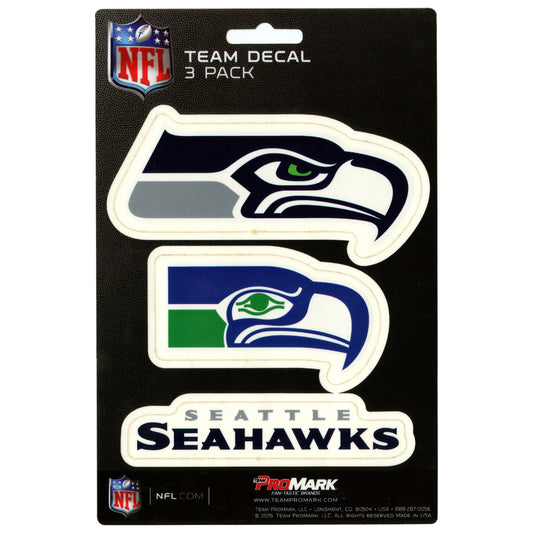 Seattle Seahawks Decal 3 Pack 