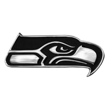Seattle Seahawks Premium Solid Metal Chrome Plated Car Auto Emblem 