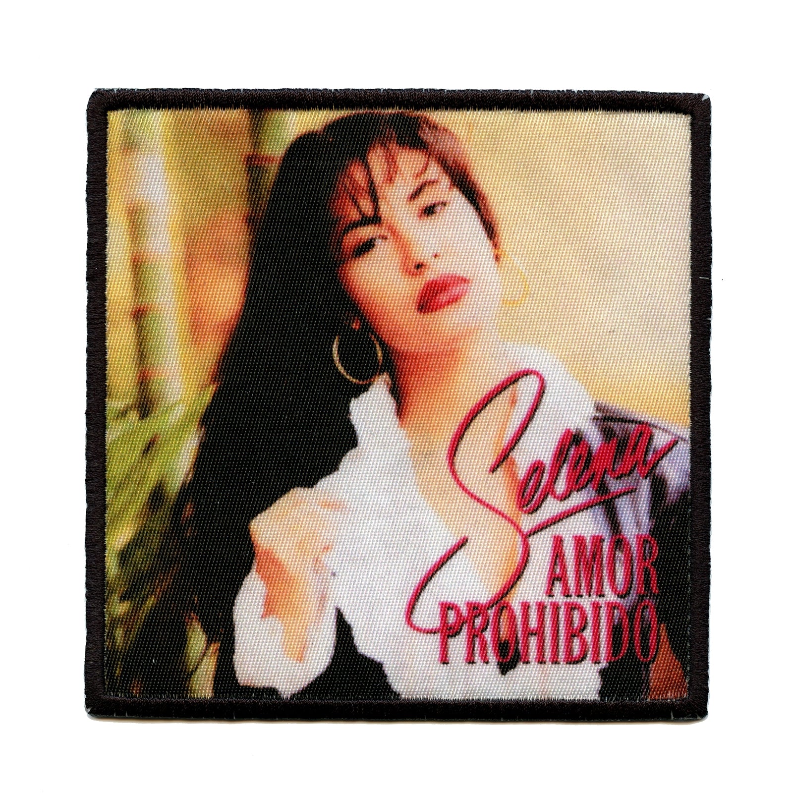 Selena Chicana Singer Portrait Amor Prohibido Foto Patch 