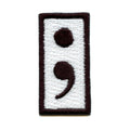 Semi Colon Movement Suicide Prevention Symbol Embroidered Iron On Patch