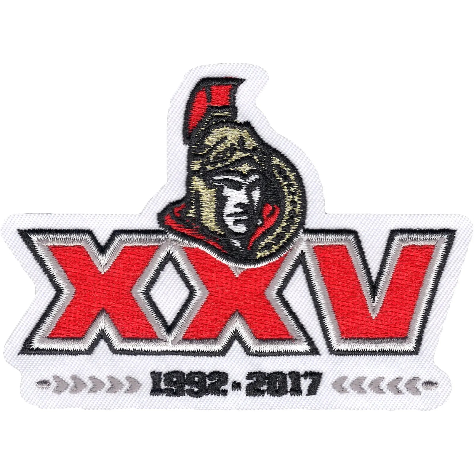 2017 Official Ottawa Senators 25th Anniversary Jersey Patch 
