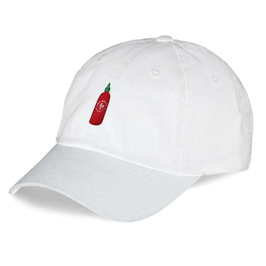 Hot Chili Sauce Bottle Dad Hat Embroidered Curved Adjustable