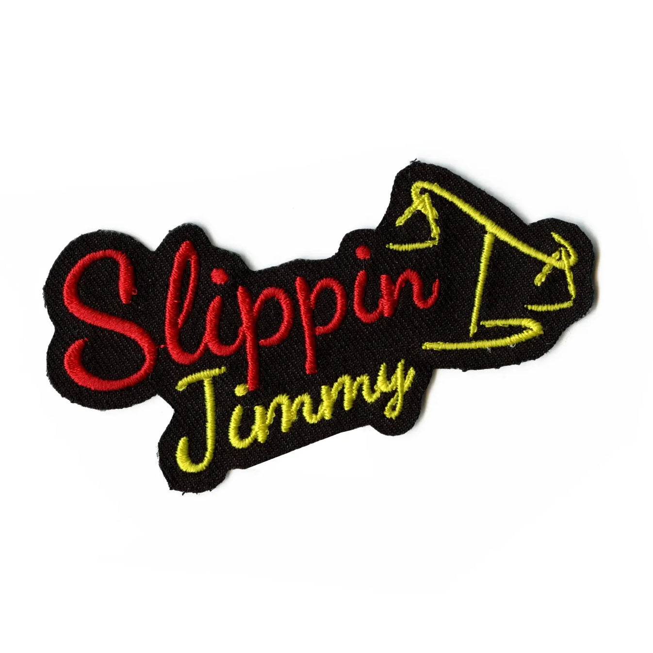 Slipping Jimmy Iron On Patch (Black) Patch Collection