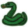 Snake Emoji Embroidered Iron On Patch 