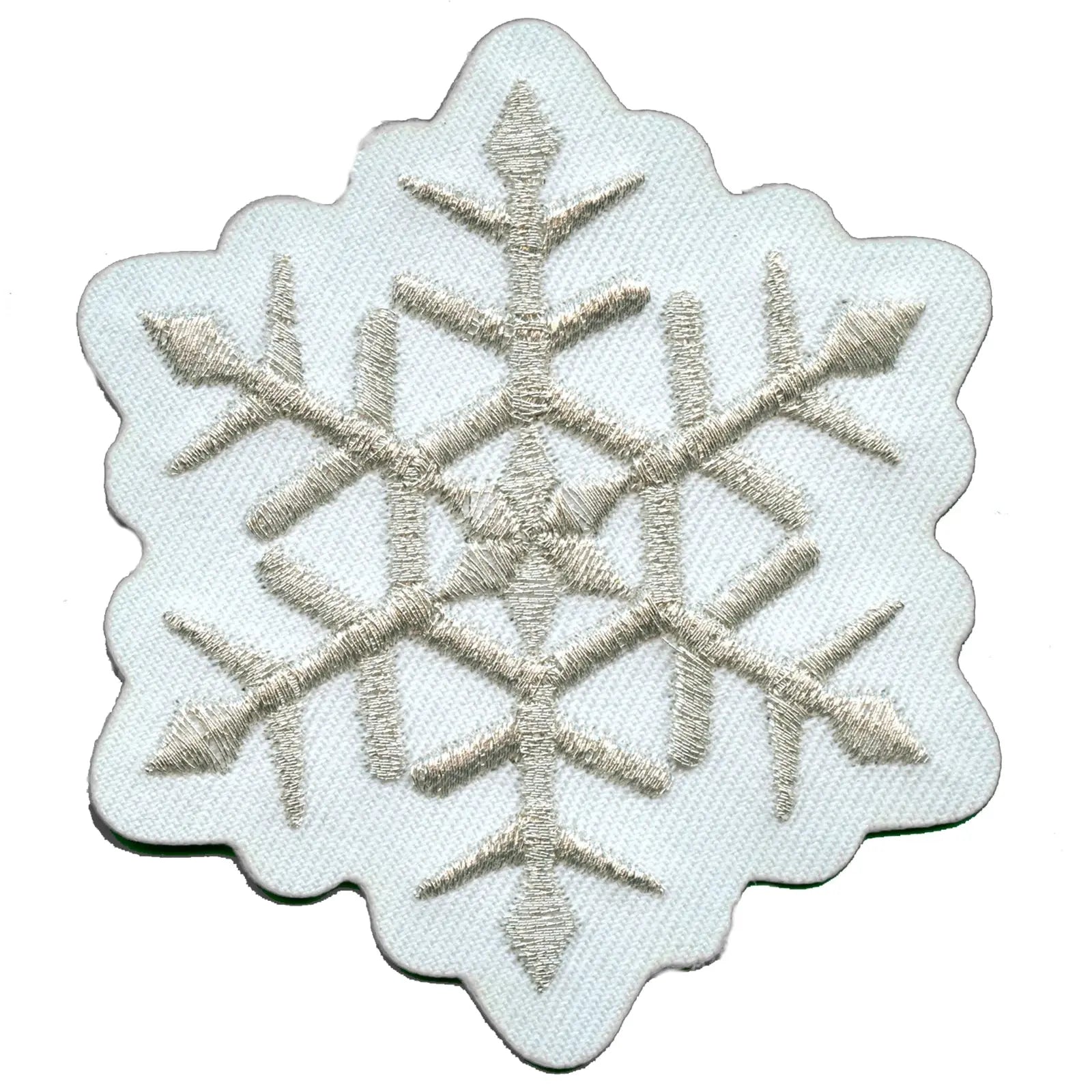 Snowflake Embroidered Iron On Patch 
