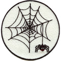 Spider Web Patch Glow In The Dark Embroidered Iron On 