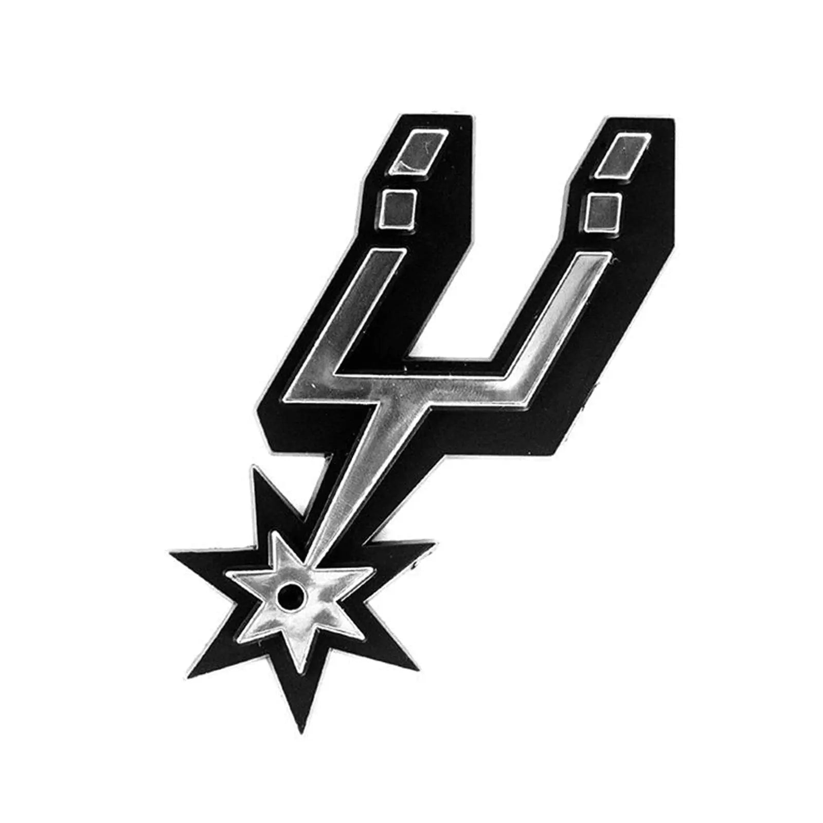 San Antonio Spurs Auto Metal Emblem Chrome (Team Promark) 