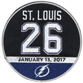 2017 Tampa Bay Lightning Marty St. Louis #26 Retirement Jersey Patch 